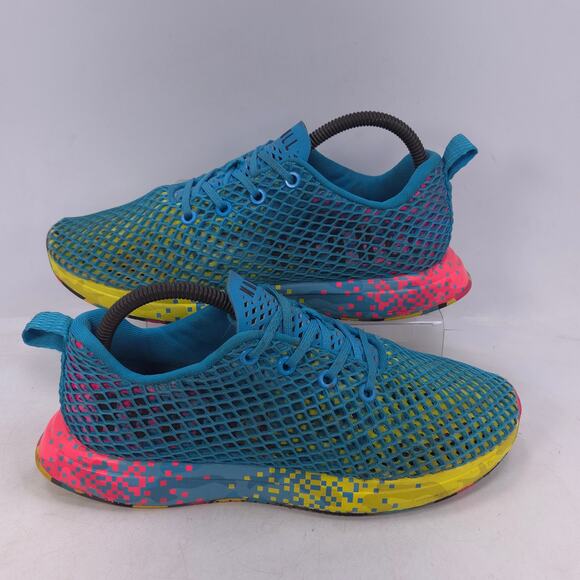 NOBULL Lace Up Athletic Sneaker Shoe Mens Size 7 Womens Size 8.5 Blue Pink - Picture 6 of 10